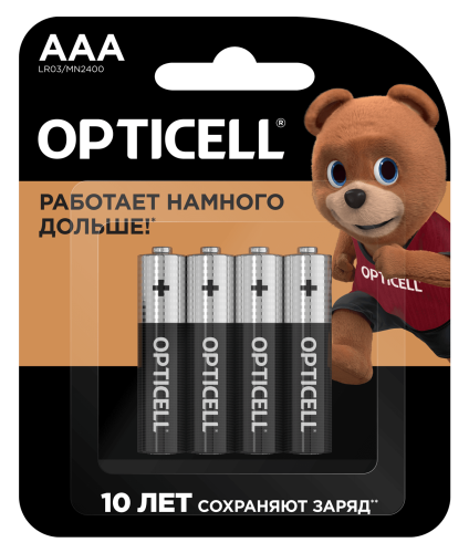 Элемент питания OPTICELL LR03 Basic BL4 AAA (цена за 4 шт.) (батарейка) картинка 